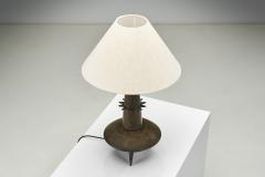 Pair of Bronze Sculptural Table Lamps France 1970s - 4338190