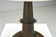 Pair of Bronze Sculptural Table Lamps France 1970s - 4338192