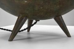 Pair of Bronze Sculptural Table Lamps France 1970s - 4338196