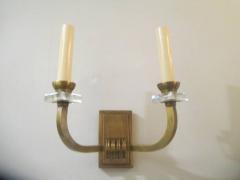 Pair of Bronze Two Arm Sconces - 344721