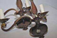 Pair of Bronze Wall Lights - 1094136