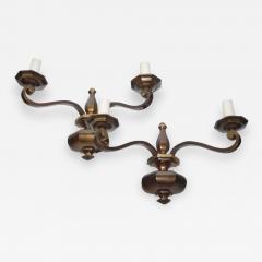 Pair of Bronze Wall Lights - 1094912