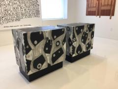 Pair of Brutal Soldered Aluminum Cabinets - 4628099