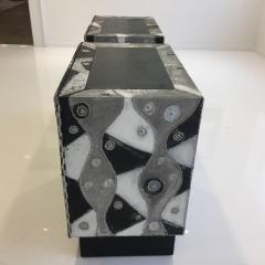 Pair of Brutal Soldered Aluminum Cabinets - 4628179