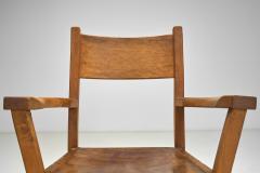 Pair of Brutalist Armchairs with Leather Seats Europe 1970s - 4365598