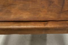 Pair of Brutalist Armchairs with Leather Seats Europe 1970s - 4365603