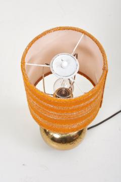 Pair of Bubble Brass 1970s Table Lamps with Original Shades - 766405