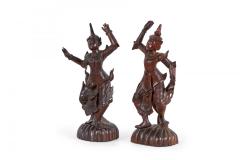 Pair of Burmese Dancing Figures - 4407663