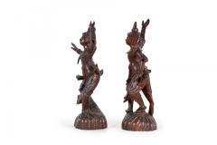Pair of Burmese Dancing Figures - 4407664