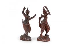 Pair of Burmese Dancing Figures - 4407667