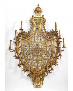 Pair of Caldwell French Empire Style Ormolu Wall Sconces - 4625982
