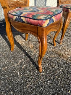 Pair of Cane Back French Provincial Side Chairs - 4323212