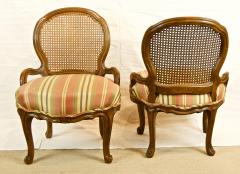 Pair of Caned Slipper Chairs - 1826697