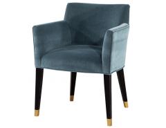 Pair of Carrocel Custom Tonio Dining Chairs with Golden Accents - 2536501