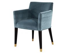 Pair of Carrocel Custom Tonio Dining Chairs with Golden Accents - 2536502