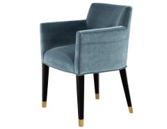 Pair of Carrocel Custom Tonio Dining Chairs with Golden Accents - 2536503