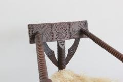 Pair of Carved African Monk Chairs - 416794