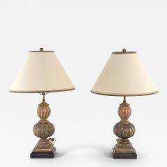 Pair of Carved Antique Giltwood Finials Now Lamps Italy 19th century - 4121184