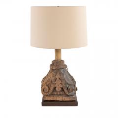 Pair of Carved Capital Table Lamps - 1552589