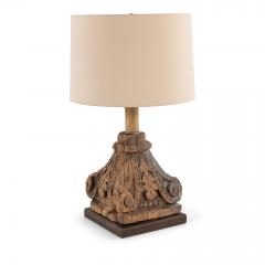 Pair of Carved Capital Table Lamps - 1552593