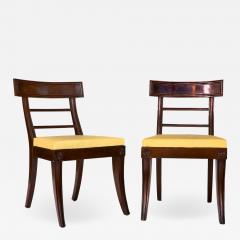 Pair of Carved Mahogany Klismos Chairs - 1900029