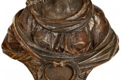 Pair of Carved Polychromed Wood Reliquary Busts of Saints 17th 18th Century - 4567820