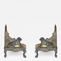 Pair of Carved Silver Gilt Chairs - 2774848