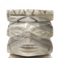 Pair of Carved Stone Aztec Bookends - 4519587