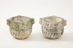 Pair of Carved Stone Vases or Jardini res Italy eighteenth century - 3365253