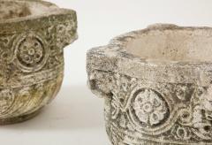Pair of Carved Stone Vases or Jardini res Italy eighteenth century - 3365254
