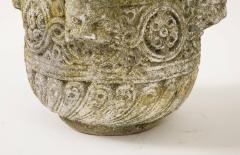Pair of Carved Stone Vases or Jardini res Italy eighteenth century - 3365256