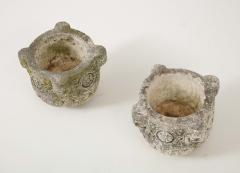 Pair of Carved Stone Vases or Jardini res Italy eighteenth century - 3365257