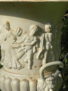 Pair of Cast Iron Urn or Planters Property of a Lady 1880s - 2895816