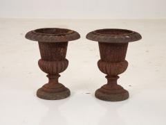 Pair of Cast Iron Urns French 19th Century - 3008571