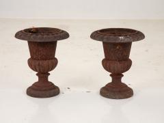 Pair of Cast Iron Urns French 19th Century - 3008572