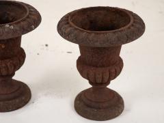 Pair of Cast Iron Urns French 19th Century - 3008573