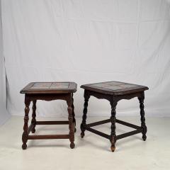Pair of Catalina Tile Spanish Revival End or Side Tables - 4115611