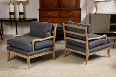 Pair of Cerused Armchairs - 3095427