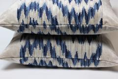 Pair of Chenille Zig Zag Pattern Pillows 2021 United States - 2071613