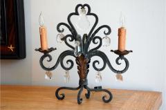 Pair of Chic French 1940s Candelabra Lights - 2845607