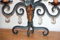 Pair of Chic French 1940s Candelabra Lights - 2845610
