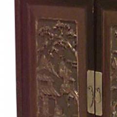 Pair of Chinese Black Lacquered Coromandel Cabinets - 2797730