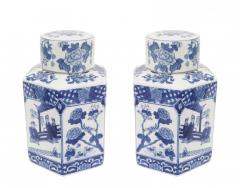 Pair of Chinese Blue White Porcelain Ginger Jars - 4522255