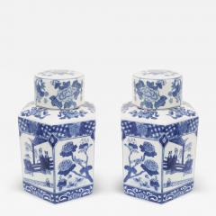 Pair of Chinese Blue White Porcelain Ginger Jars - 4522256
