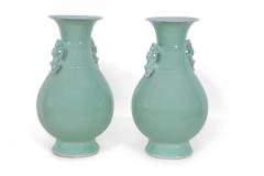 Pair of Chinese Celadon Balluster Vases - 4520433
