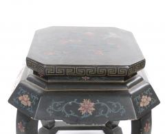 Pair of Chinese Chinoiserie Lacquered Painted Side Tables circa 1970 - 4820755