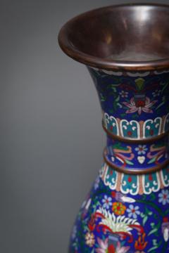 Pair of Chinese Cloisonn Vases - 4739486