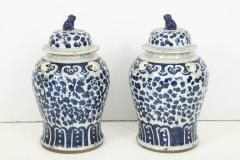 Pair of Chinese Export Jars with Lids - 775796