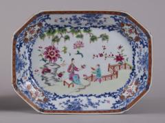 Pair of Chinese Export Platters from the Van Cortlandt Service c 1770 - 4442121