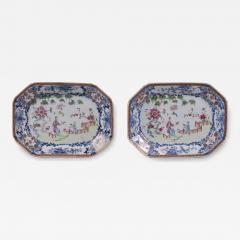 Pair of Chinese Export Platters from the Van Cortlandt Service c 1770 - 4444094